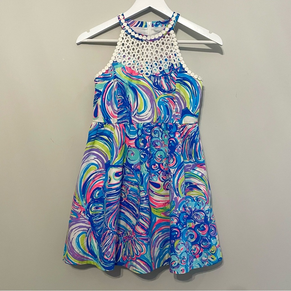 Colorful Swirl Kids Dress - Picture 2 of 14